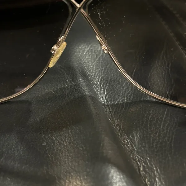 Tom Ford Gold Butterfly Frame Sunglasses with Dark Lenses missing nose guard - Image 8