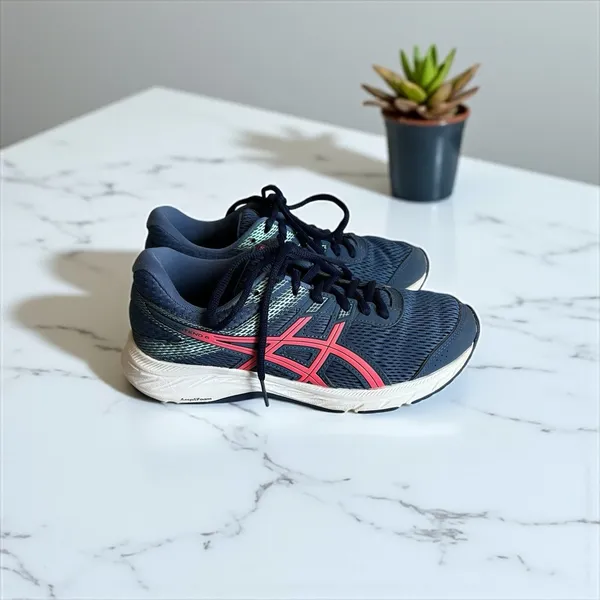 ASICS Women's Gel Contend 6 Blue Lace-up Running Shoes Size‎ 6.5 F920220 - Image 5