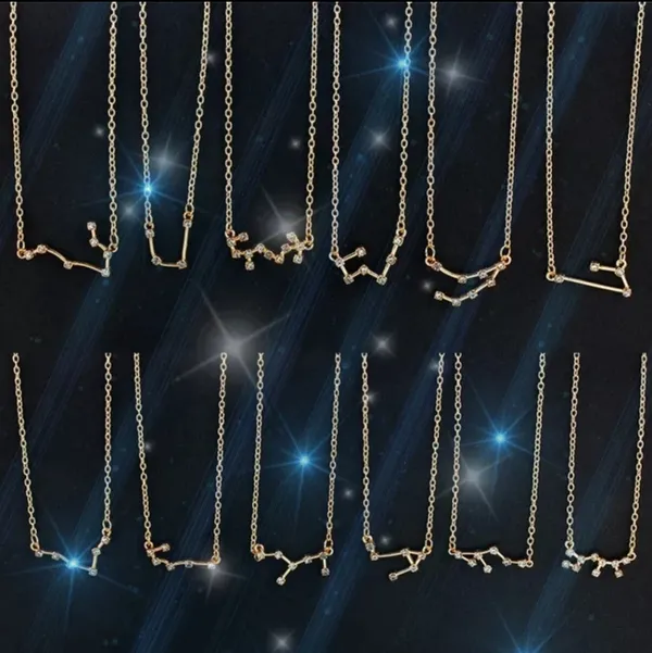 NEW Scorpio Gold‎ Crystal Constellation Necklace Gold - Image 7