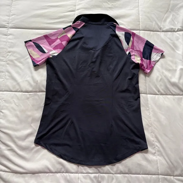 Sport Haley Golf Polo Shirt Womens XS Pink Purple Geometric Abstract Preppy - Image 6