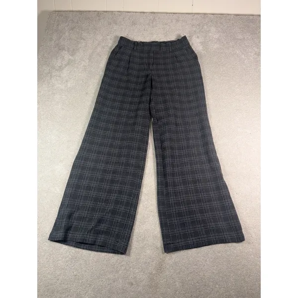 American Eagle Women's Wide Leg Trousers Plaid Size 0 Soft - Image 3
