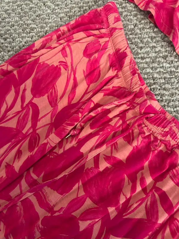 Cable & Gauge Pink floral pajama set - Image 4