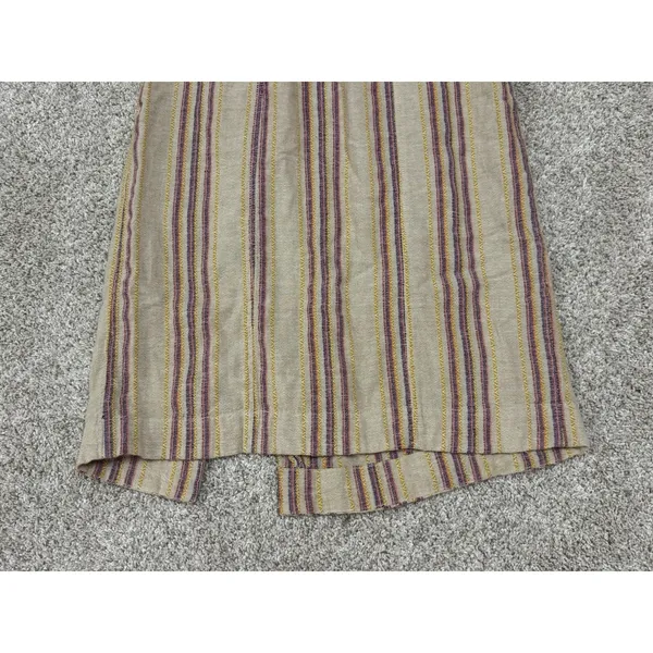 Free People Ultraviolet Midi Cotton Linen Cutout Striped Dress Size SP - Image 7