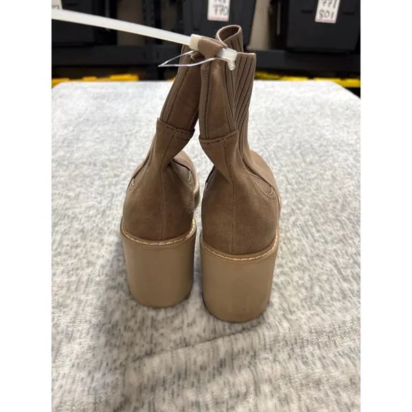 DV Dolce Vita Tyler Brown Faux Suede Lug Sole Sock Ankle Boots Womens‎ 9 - Image 3