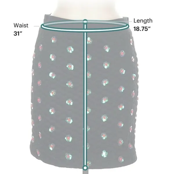 Opening Ceremony Black Skirt with Colorful Floral Accents - Image 2