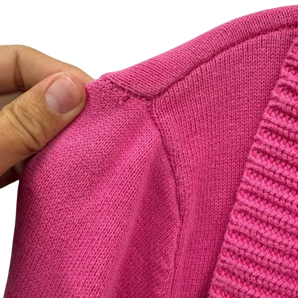 Y2K Lauren Ralph Lauren Womens Pink Half Zip‎ Mock Neck Pullover Sweater Size MD - Image 8