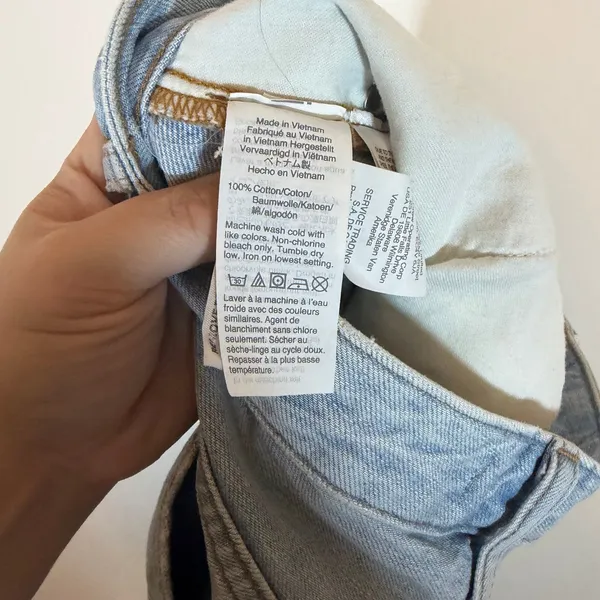 Madewell Light Wash The Curvy Perfect Vintage Jeans Womens 26 Frayed Hem - Image 7