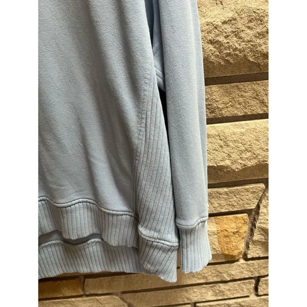 Aerie Down to the Earth oversized relaxed fit sweatshirt Light Blue Small - Image 5