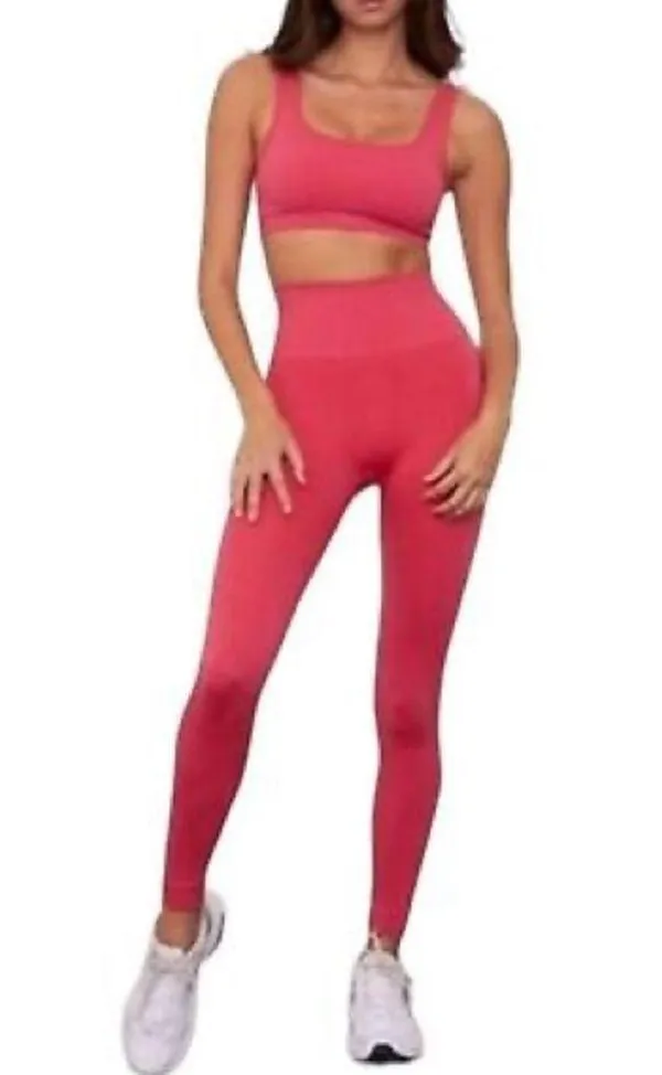 SET ACTIVE SculptFlex High Rise Compression Legging in Electric Pink Size S - Image 9