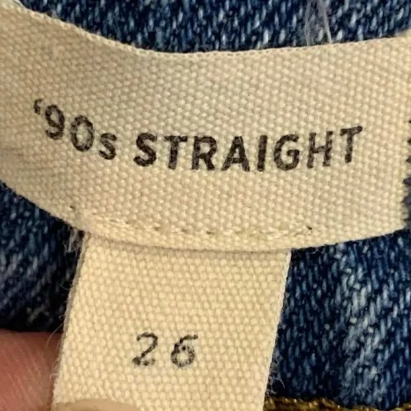 Madewell 90s Straight Jeans‎ 26 Blue Light Wash High Rise streetwear retro - Image 3