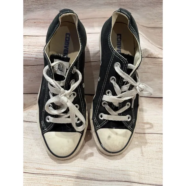 Converse Chuck Taylor All Star Mens 4/Womens 6 Black Low Top Casual Shoes - Image 3