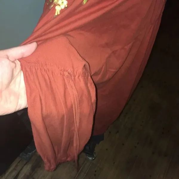 Johnny Was v-neck knit embroidered boho tunic - Image 4