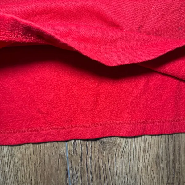 VTG 90s USA Made Mickey Unlimited Red Plaid Collar Sweatshirt Womens M‎ Disney - Image 4