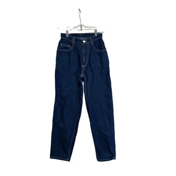Unbranded Women's Raw Indigo High Rise Jeans 100% Cotton 26x28 USA - Image 2