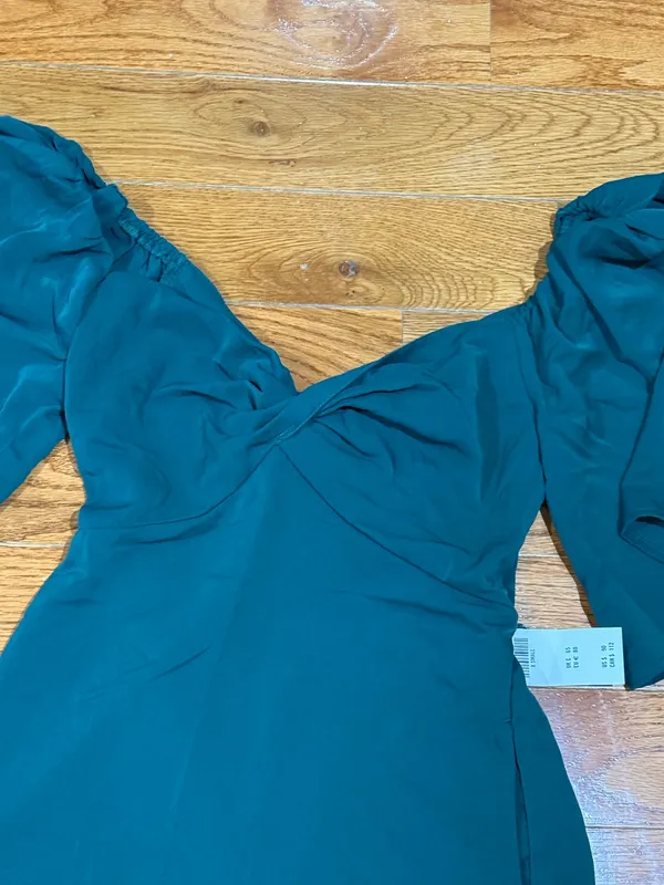 NWT Dark Green Abercrombie Mini Dress XS - Image 3