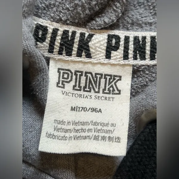 Victoria's Secret PINK grey Sweatshirt - Image 5
