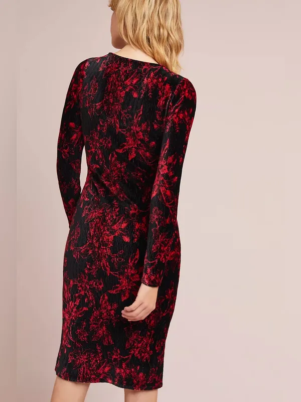 Anthropologie / HD in Paris | Dierdre Velvet Column Dress, M - Image 3