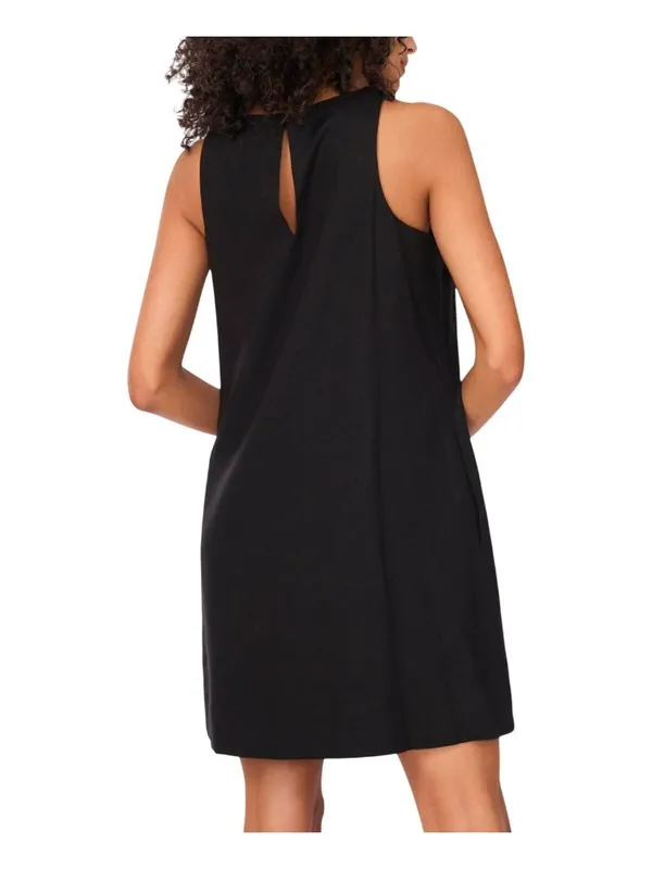 NWT MSK Womens Sleeveless Shift Mini Dress 93683741X Rich Black L - Image 3