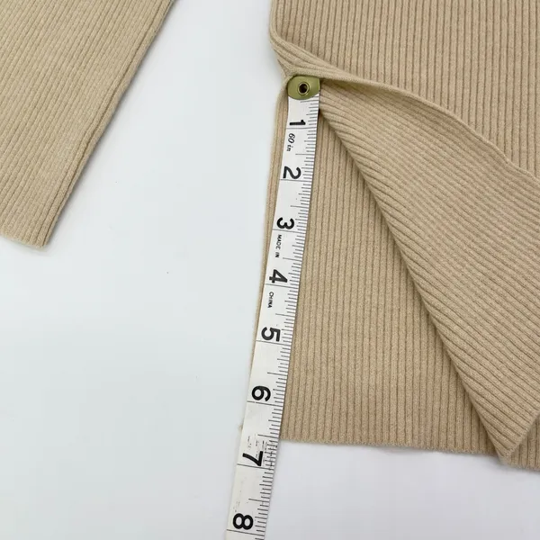 Zyia Active‎ Delphine Ribbed Sweater Women Large Ecru Minimal Athleisure Scandi - Image 10