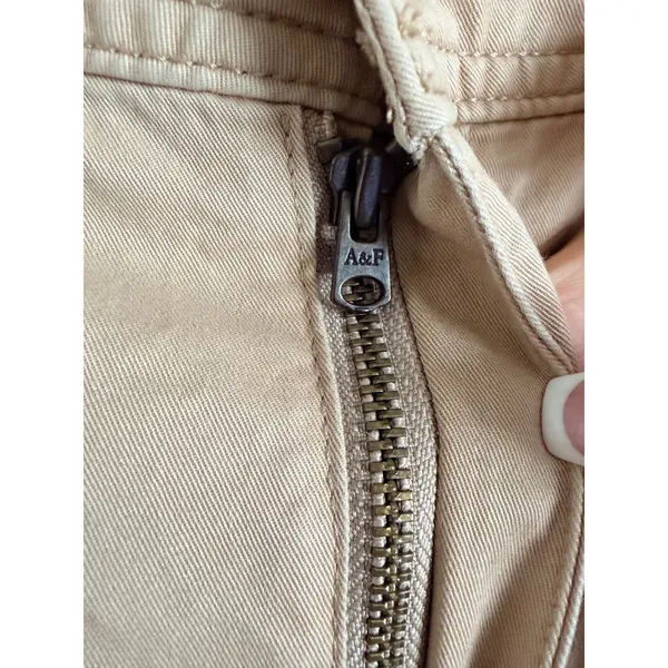 Abercrombie & Fitch Cargo Pants‎ Womens Size 8 Tan Khaki Utility Straight Leg - Image 5