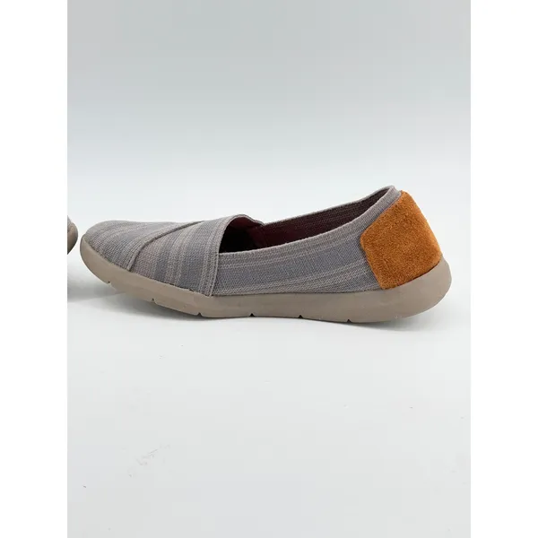 Baretraps Womens Memory Foam Slip On Shoes Gray Textile Suede Heel size 5 - Image 7