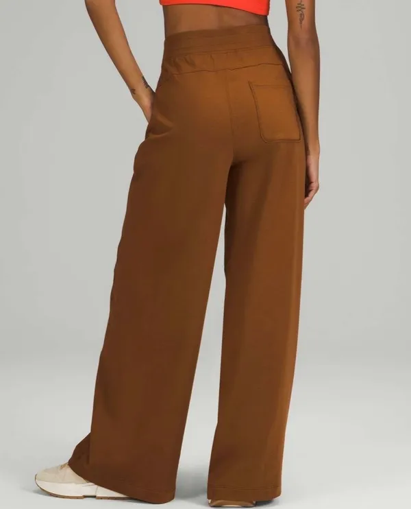 Lululemon LA Wide Leg Super-High- Rise Pant Copper Brown 8 - Image 6