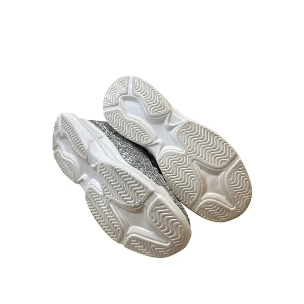 Wild Diva Lounge women’s silver sparkling shoe/ sneakers size 7.5 SKU 3544 - Image 7