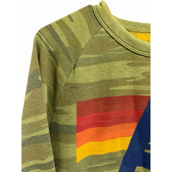 Aviator Nation Logo Camo‎ Crew Sweatshirt Size XS - Image 7
