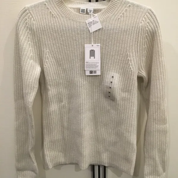 NWT Uniqlo U Women Shiny Crew Neck Sweater size M - Image 2