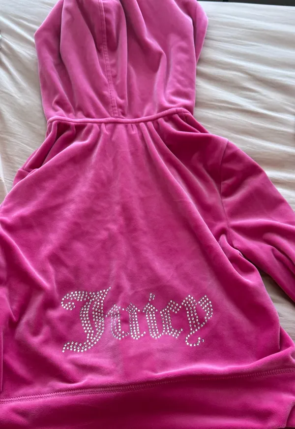 Juicy Couture x Forever 21 Pink velour zip up - Image 3