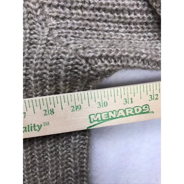 Zenana Womens 3X Oversized Cardigan Sweater‎ Tan Ribbed Knit Lantern Sleeve - Image 9