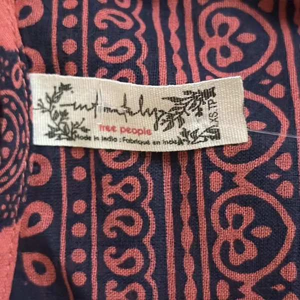 NWT Intimately Free People Soul of the‎ Sun Relaxed Bodysuit Peach Navy XS - Image 4
