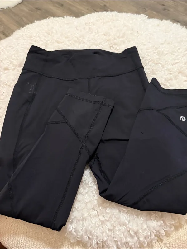 lululemon athletica Black Performance Leggings - Image 3