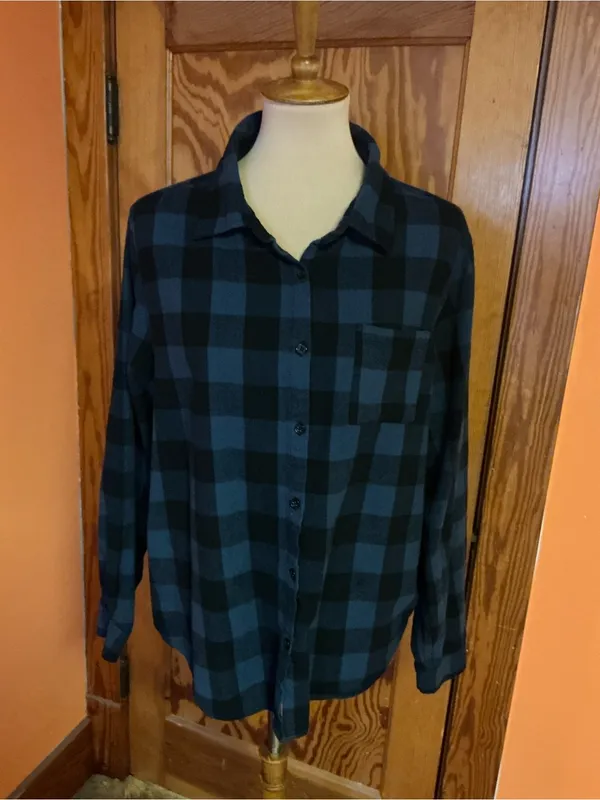 Grateful Dead Bertha Roses Skull Plaid Flannel Shirt Jacket Large - Image 6