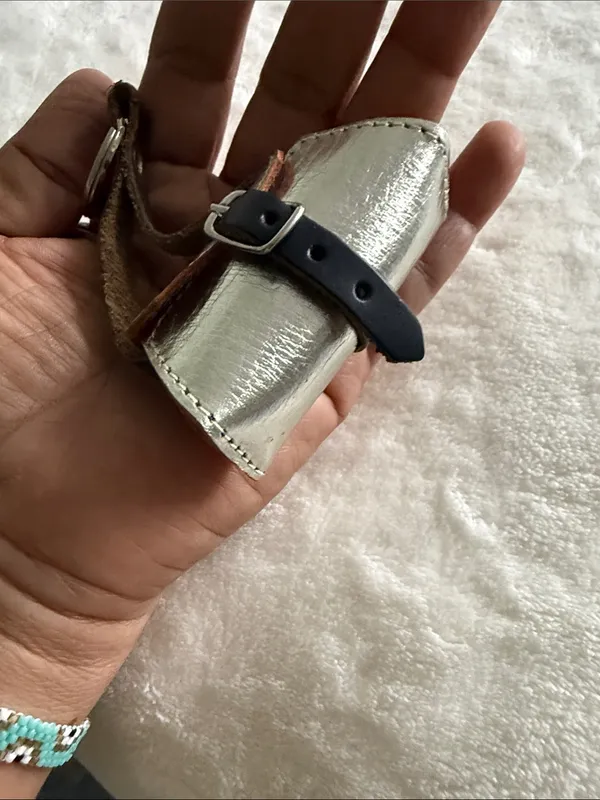 Gold Miniature Key Chain Handbag Handcrafted with Leather form Florence Italy - Image 7
