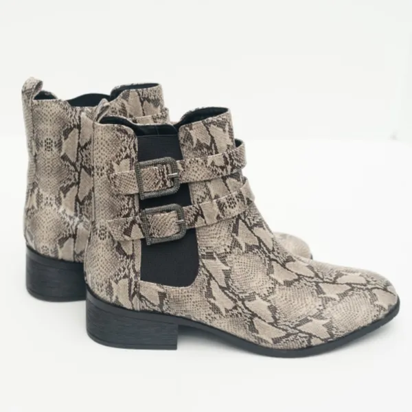Kenneth Cole Reaction. Snake Skin Print Chelsea‎ Boot. - Image 8