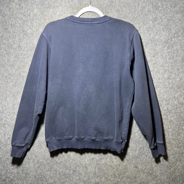 John Galt Brandy Melville‎ New York Crewneck Sweatshirt Faded Navy Blue Pullover M - Image 8