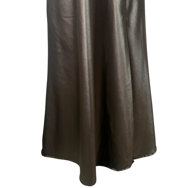 Birdy Grey Mai Dress In Shiny Satin Quartz Special Occasion Bridesmaid Event‎ M - Image 6