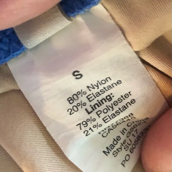 J. Crew Factory Bow-Back One-Piece Swimsuit Blue Sz S G5824 Summer Beach Pool - Image 5