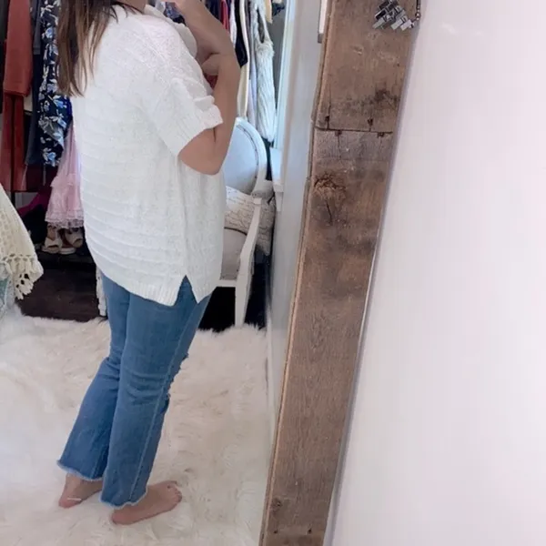 Peyton Promise white knit sweater size 1X - Image 3