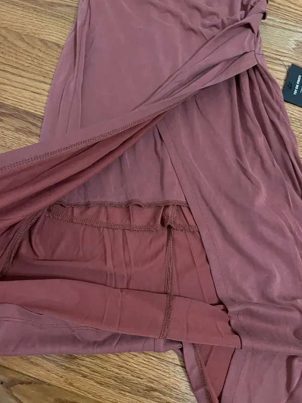 Lulus New Lulu’s Raise a Glass Rusty Rose One-Shoulder Midi Dress XS - Image 10