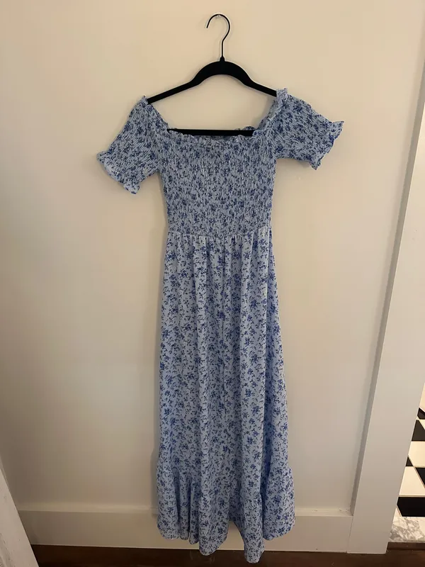 Francesca's Blue Floral Dress - Image 2