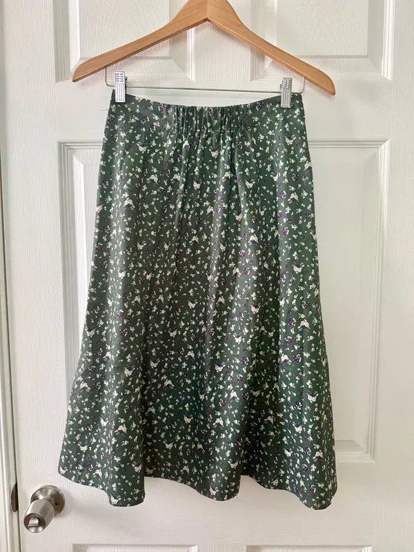 Allegra K Floral Midi Skirt - Image 10