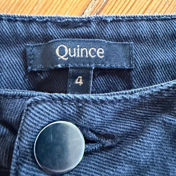 Quince Organic Stretch Cotton Twill Barrel Pants in Black Size 4 - Image 7