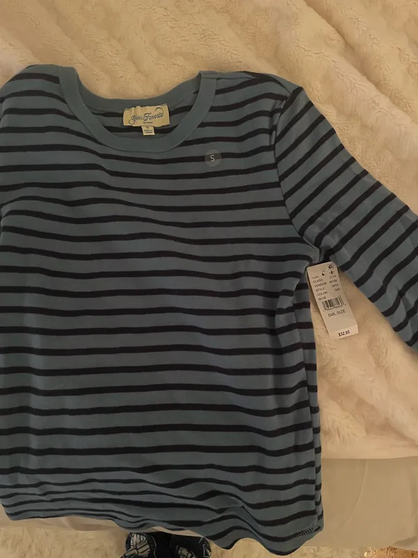 Pacsun Your Favorite Jamie Striped Long Sleeve Crew Neck Top - Image 3