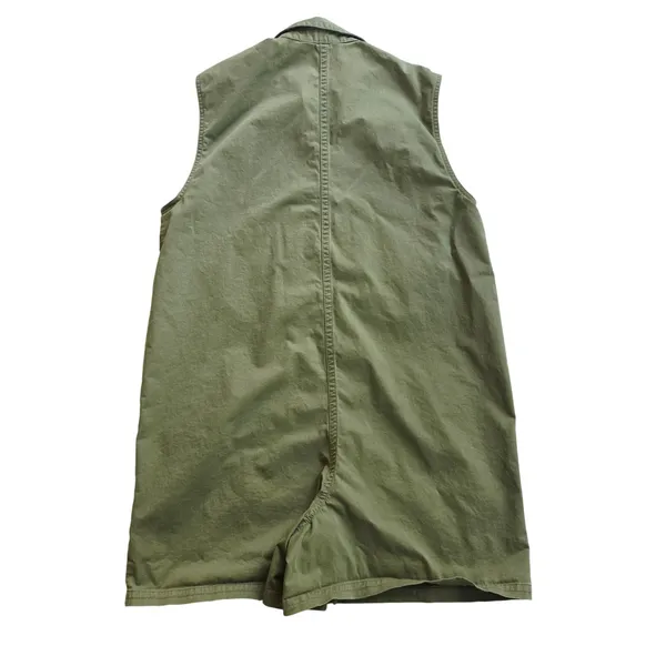 Banana Republic Women Green Utility Twill Sleeveless Romper Large 868654-01 - Image 6
