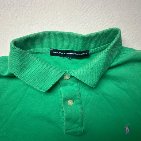 Ralph Lauren Sport Men's Green Polo Shirt Embroidered Logo Size M - Image 4