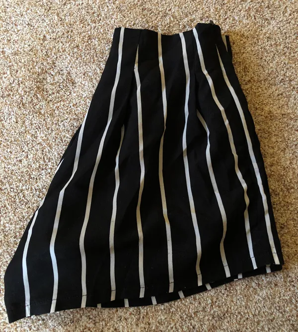 Black Striped Shorts - Image 2