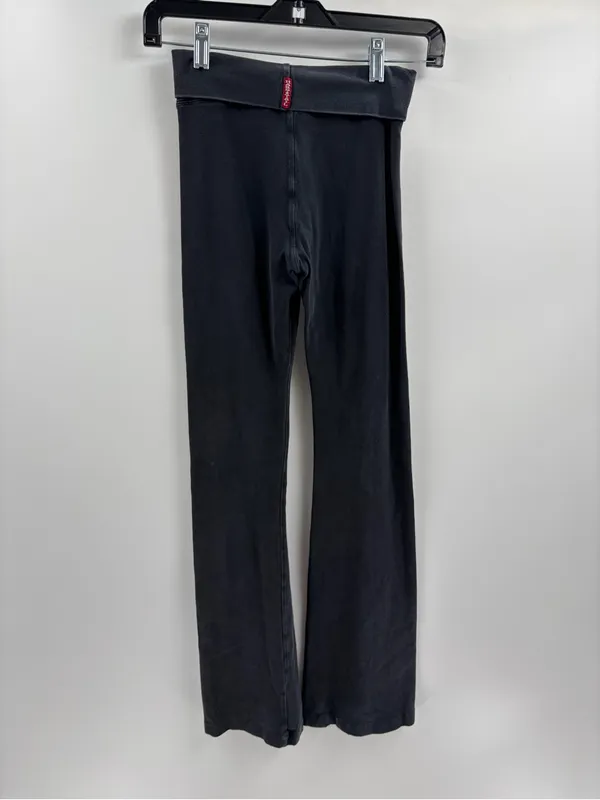 Hard tail y2k 2000s 90s fold over black workout pants leggings size xs - Image 7