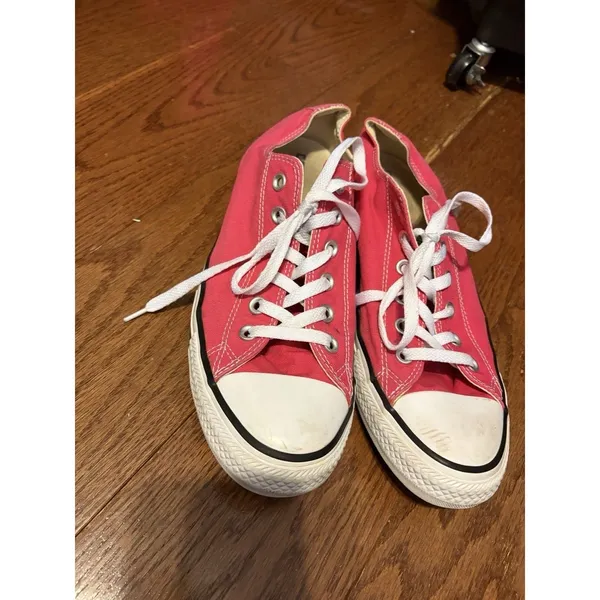 Converse Chuck Taylor All Star Low‎ Top Pink Canvas Sneakers Women US 8 - Image 4